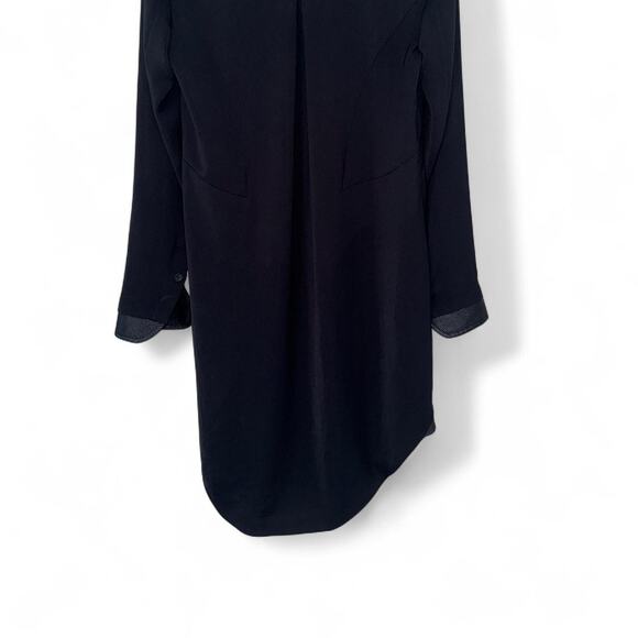 Rag & Bone black high-low button-down collared dress shirt size XS - Picture 3 of 4